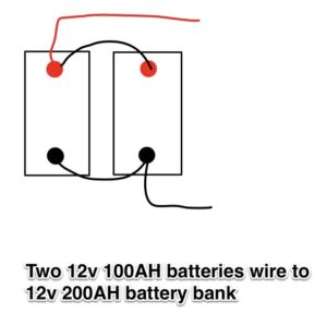 two 12v 100ah batteries-12v 200ah