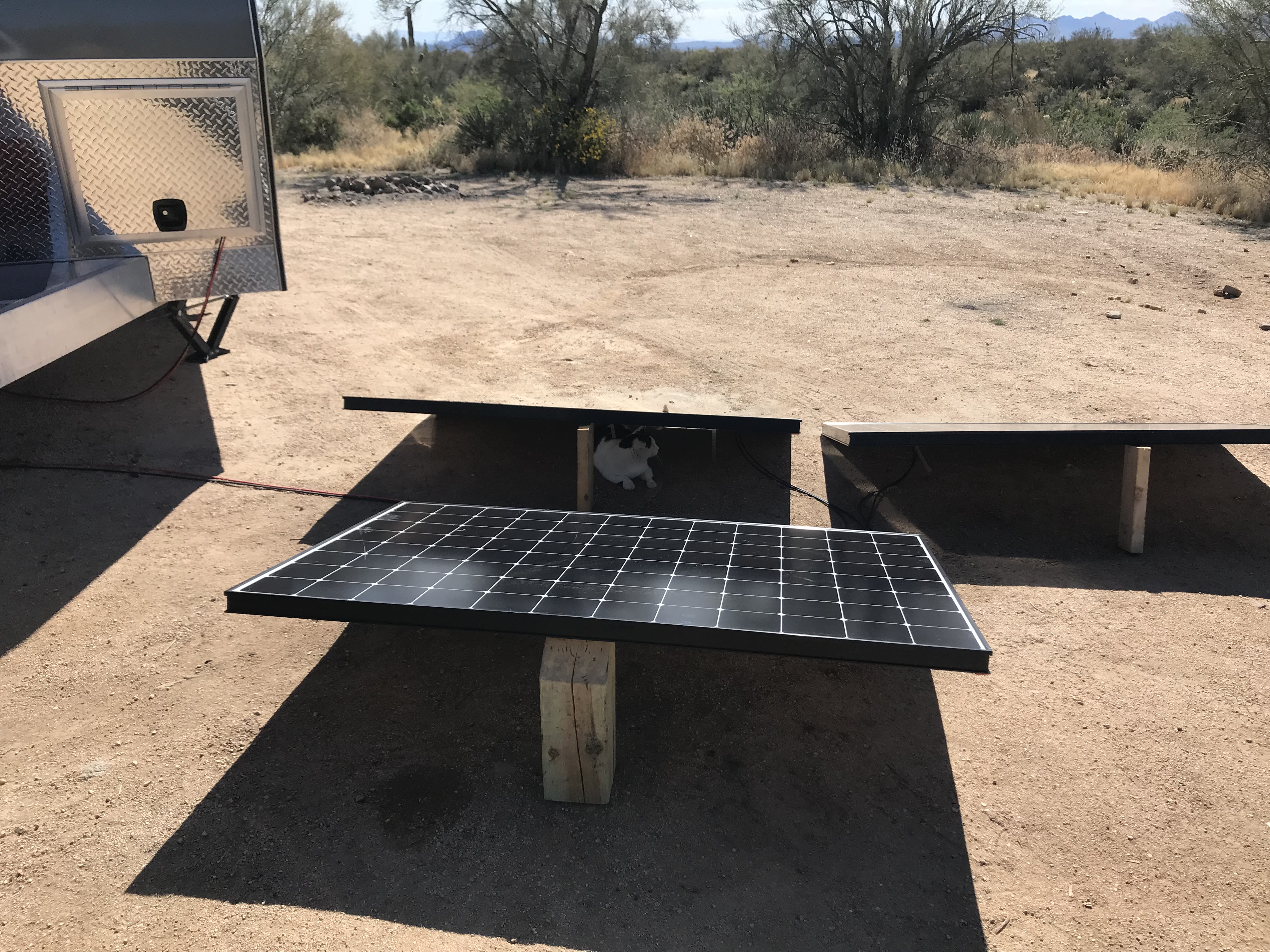 Portable Solar Panels on the Ground