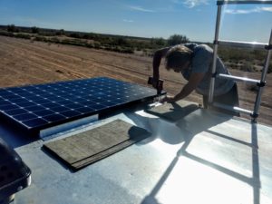 installing solar panel on an atc toy hauler