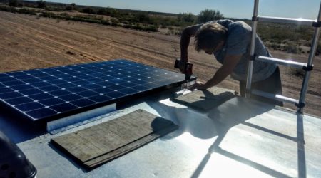 installing solar panel on an atc toy hauler