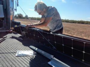 installing residential solar panels on an rv