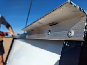 using rivets to mount a solar panel to an rv